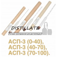 Ареометр АС-3 набор (0-40%,40-70%,70-100%)