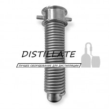 Холодильник димрота "усиленный" на кламповом соединении 3 " дюйма AISI304