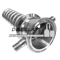 Холодильник димрота на кламповом соединении 2" дюйма AISI304