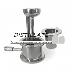 Вузол відбору під діоптр кламп 2" з різьбленням 1/4дюйма AISI304
