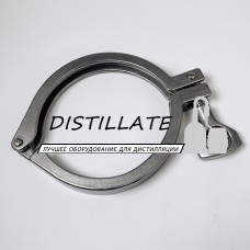 Хомут кламповый нержавеющий 3" дюйма DN76 (под зажим 91 мм) AISI304