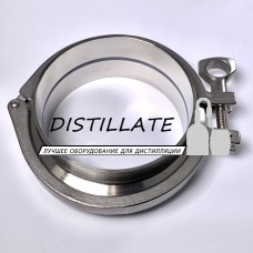 Кламповое соединение в сборе (кламп) DN102 - 4" дюйма Кламповое соединение в сборе (кламп) DN102 - 4" дюйма