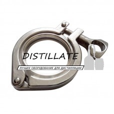 Кламповое соединение в сборе 1,5" дюйма (плоский штуцер) Кламповое соединение в сборе 1,5" дюйма (плоский штуцер)