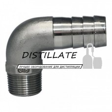Штуцер шланговый угловой DN8*8