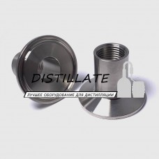 Штуцер кламповый с внутренней резьбой 1/4 DN8 (под зажим 50.5 мм) AISI304