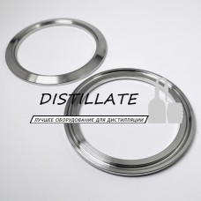 Штуцер кламповый 3" дюйма DN76 (плоский с проточкой под трубу) под зажим 91 мм Штуцер кламповый 3" дюйма DN76 (плоский с проточкой под трубу) под зажим 91 мм