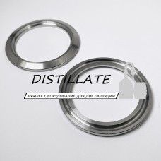 Штуцер кламповый 2" дюйма DN51 (плоский с проточкой под трубу) под зажим 64 мм Штуцер кламповый 2" дюйма DN51 (плоский с проточкой под трубу) под зажим 64 мм