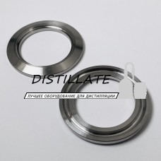 Штуцер кламповый 1,5" дюйма DN38 (плоский с проточкой под трубу) под зажим 50,5 мм Штуцер кламповый 1,5" дюйма DN38 (плоский с проточкой под трубу) под зажим 50,5 мм