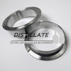 Штуцер кламповый 3" дюйма DN76 (под зажим 91мм) AISI304 Штуцер кламповый 3" дюйма DN76 (под зажим 91мм) AISI304