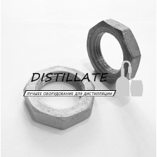 Контргайка нержавеющая DN25 AISI304