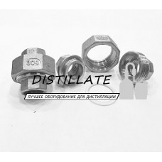 Муфта американка нержавеющая в размерах 1/4 дюйма DN8 AISI304 
