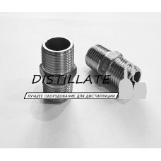 Ниппель нержавеющий 1/2 дюйма DN15