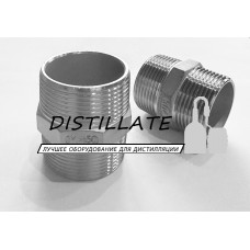 Ниппель нержавеющий 1 1/2 дюйма  DN40
