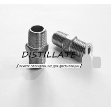 Ниппель нержавеющий 1/4 дюйма DN8