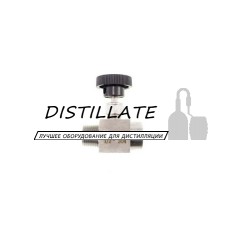 Кран игольчатый нержавеющий DN15 1/2 дюйма прямой резьба внутр/наружная AISI304