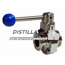 Затвор дисковый поворотный под кламп 2дюймаDN51 (64 мм) кран бабочка AISI304