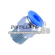 Цанговый фитинг с наружной резьбой 1/4  (под трубку 6)