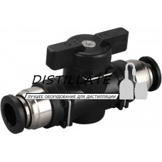 Кран цанговий кульовий під трубку 8