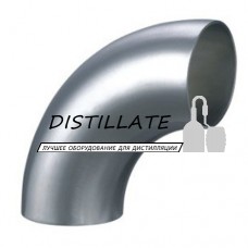 Отвод нержавеющий   DN12,7  AISI304 (полированный, угол 90°)