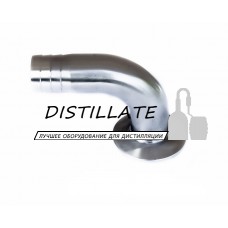 Отвод кламповый DN38 под шланг 38мм AISI304