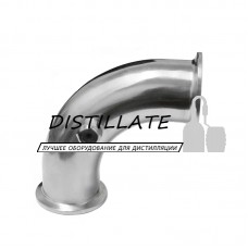 Отвод 2" дюйма с ниппелем под термометр