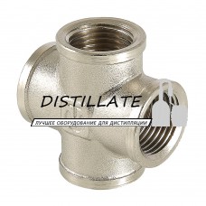 Крестовина с внутренней резьбой 1/4" дюйма DN8 AISI304 Крестовина с внутренней резьбой 1/4" дюйма DN8 AISI304