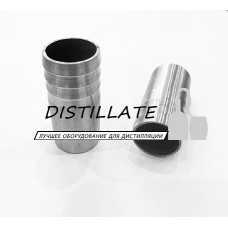 Штуцер шланговый нержавеющий под приварку 13мм