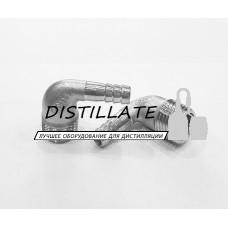 Штуцер шланговый угловой DN15*10