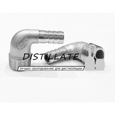 Штуцер шланговый угловой DN15*12