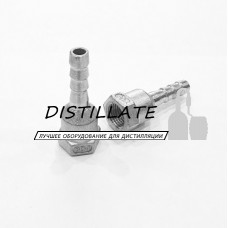 Штуцер шланговый нержавеющий DN8*8 с внутренней резьбой